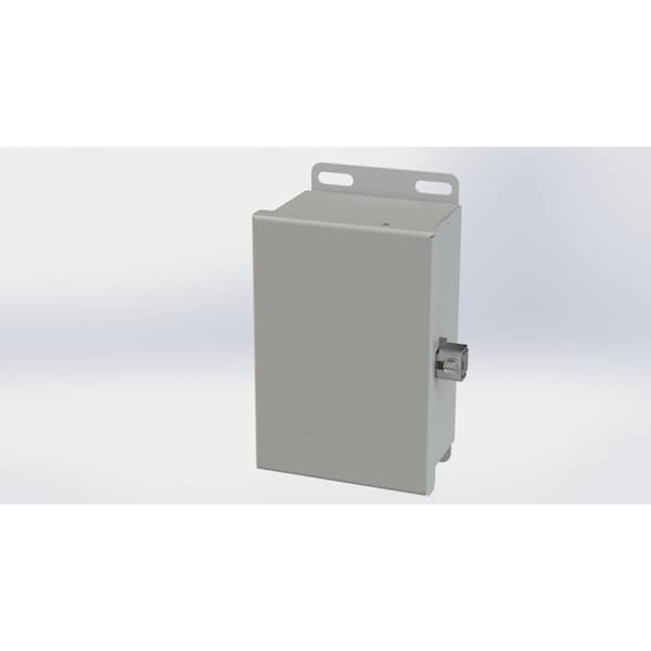 Screw Clamps Electrical Enclosures, 6.13 in H, 3 in D, 4 in W, NEMA 3R, 4, 12, 13, Carbon Steel
